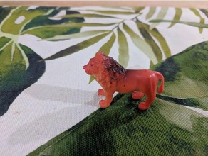 leone biologia Scansione 3d africa giocattolo 3d print model - Mito3D