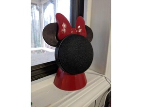 google ev minnie dekor disney eve mini mouse hoparlör standı 3d print model - Mito3D