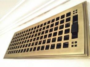 knob wall register replacement parts 3d print model - Mito3D