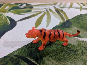 tiger animals 3d scan toy 3d print model - Mito3D