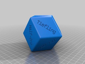 my customized rhombic dice 3d print model - Mito3D