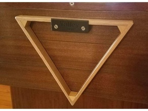 vintage vallée de la table billard triangle rack 3d l'impression 3d print model - Mito3D