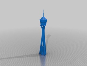 stratosphere tower des bâtiments les structures las vegas 3d print model - Mito3D