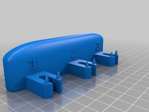 cabeça da escova titular 3d impressão suporte de dentes 3d print model - Mito3D