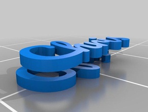 doble cara clave de la cadena multi material impresión texto llaveros personalizado 3d print model - Mito3D