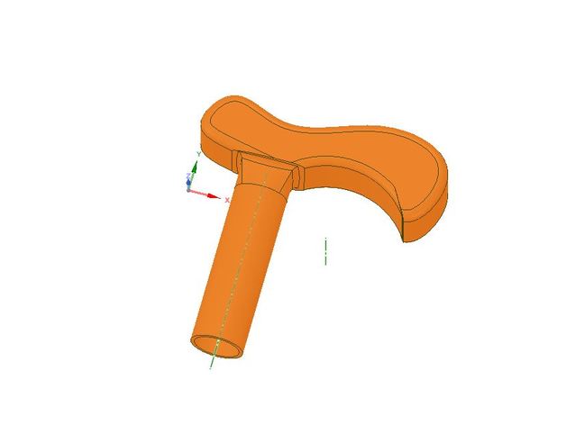 derby style stick handle other 3D print model - Mito3D