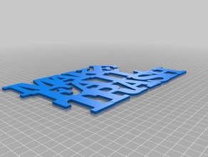 make fail trash can label sculptures customized 3d print model - Mito3D