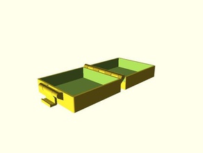 toka kutusu biraz parametrik menteşeleri organizasyon openscad depolama 3d print model - Mito3D