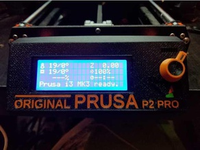 prusa mk3 p2 pro tampa do lcd 3d impressoras mosaico paleta de 2 original i3 3d print model - Mito3D