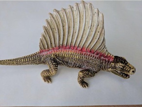 dimetrodon dinosaurio a los animales Escaneo 3d volante 3d print model - Mito3D