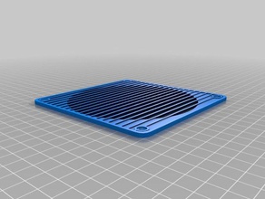 slatted 120mm fan grill computer 3d print model - Mito3D