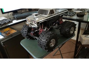 clodbuster suporte do servo rc veículos bullhead torrão buster tamiya caminhões 3d print model - Mito3D