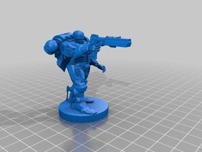 space robocop- marine warhammer 40k mini games warhammer40k 3d print model - Mito3D