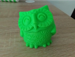 pot chouette animals hiboux owl 3d print model - Mito3D