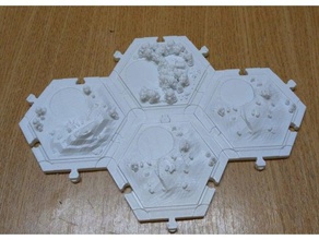 remixed catan base no magnets toys games settlers 3d print model - Mito3D