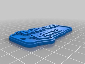 boite auc lettres keychains customized 3d print model - Mito3D