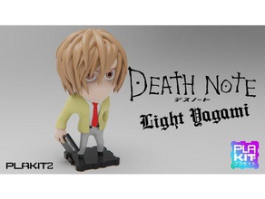 death note light yagami toys games action figure anime chibi collectible collection figurine manga miniature plakit plakit2 purakito toymaker 3d print model - Mito3D