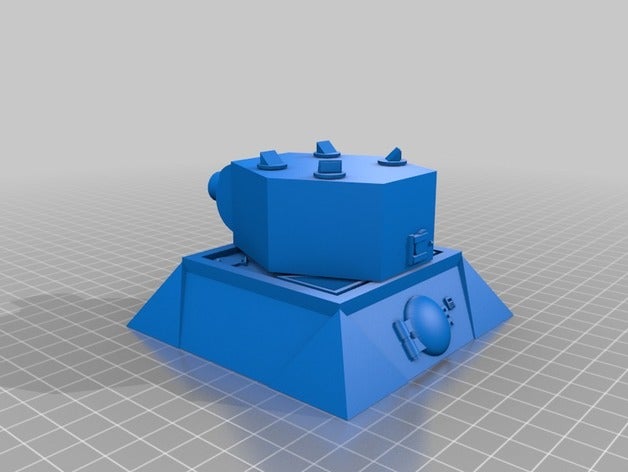 Mm taret yerleştirme wargaming bilimkurgu binalar yapılar astra militarum gaslands ork sahne wargames warhammer 40k 3D print model - Mito3D