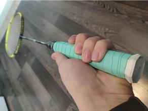 badminton raquette grip handle cariton iso extreme 7000 sport outdoors 3d print model - Mito3D