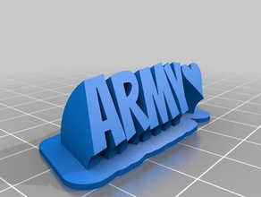 army -juvie office customized 3d print model - Mito3D