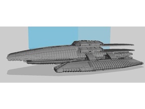 bsg viperworf marine support ship 3d printing 3d print model - Mito3D