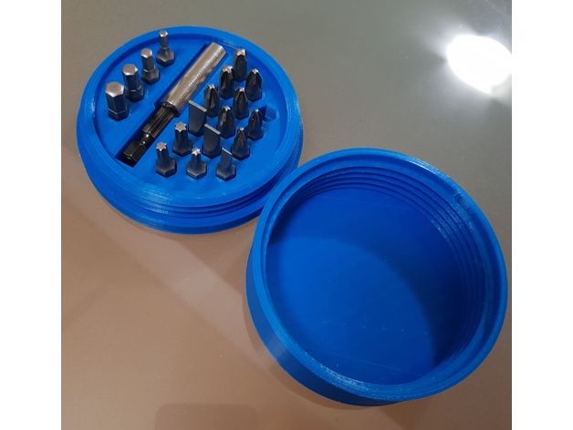 screwdriver bits case organization 3D print model - Mito3D