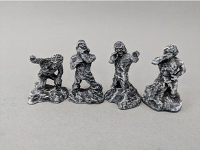 28mm petrified victims toy game accessories 40k boardgame dnd dungeon dungeons dragons fantasy frostgrave gaming medusa miniature miniatures openforge pathfinder scatter terrain statue stone tabletop wargaming warhammer 3d print model - Mito3D