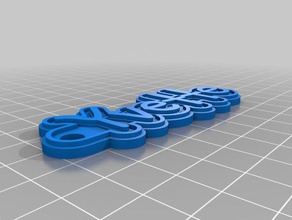 ms yvette 1 keychains customized 3d print model - Mito3D