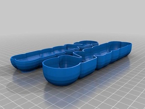 glasses text box iii containers customized 3d print model - Mito3D