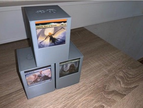 deckbox commandant des symboles de mana haut personnalisable jouet jeu accessoires la magie cueillette mtg edh 3d print model - Mito3D