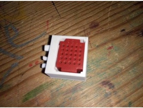 klip&blok 25 pin breadboard elektronik 3d print model - Mito3D