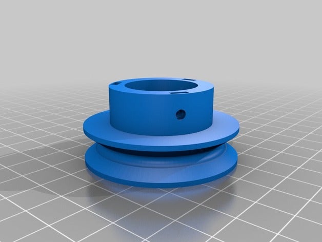 ma personnalisé tour de la courroie poulie créateur pièces 3D print model - Mito3D