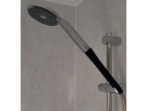 shower head extension bathroom low pressure 3d print model - Mito3D