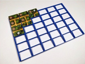 karuba strette piastrelle titolare 6x6 giochi gioco da tavolo boardgames accessori organizzatore 3d print model - Mito3D