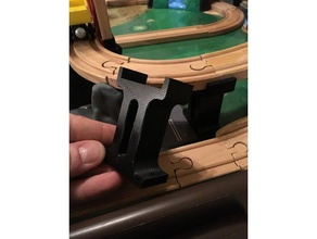 train track risers playsets brio double single toys 3d print model - Mito3D