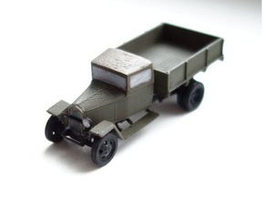 gaz-mm-v wartime truck 187 h0 vehicles car scale 3d print model - Mito3D