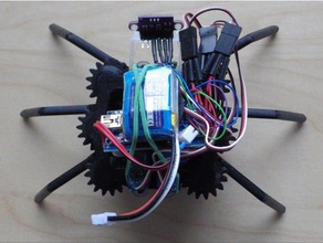 robot hexápodo nuevo mecanismo de arduino la robótica nano engranaje mecánica servo steampunk walker 3d print model - Mito3D