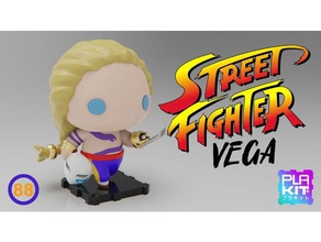 street fighter vega masked unmasked versions toys games action figure collectible collection fighting figurine miniature nsfw plakit plakit2 purakito toymaker 3d print model - Mito3D
