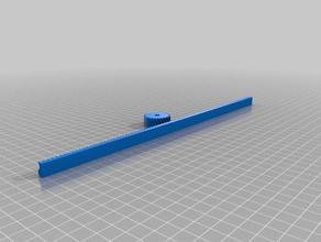 meine angepasste parametrische zahnstange mit ritzel parametric Zahnstange-Ritzel Teile 3d print model - Mito3D