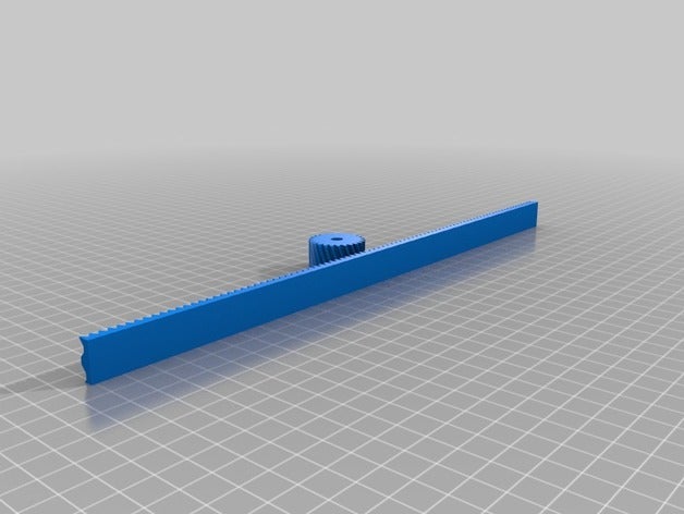 mon personnalisés parametrische zahnstange mit ritzel paramétrique crémaillère pignon pièces 3D print model - Mito3D