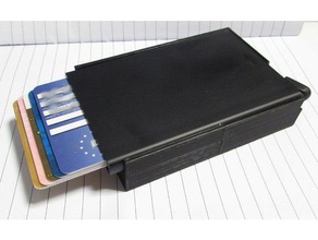 secrid money box sliding no rubber band required accessories creditcards secureid 3d print model - Mito3D