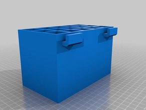 große slatwall-Veranstalter Container Pinsel Halter 3d print model - Mito3D