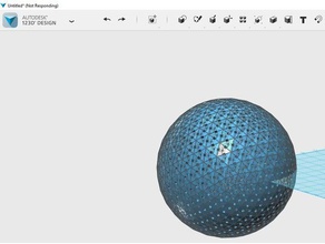 geodésica esfera de 6v ranuras rectangulares los puntos medios cada triángulo matemáticas art 3d print model - Mito3D