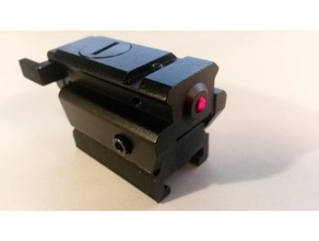 rail mount nerf 20-mm-adapter mechanisch ist Spielzeug 3d print model - Mito3D