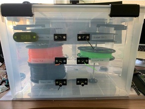 stockage hermétique filaments 3d de l'impression la boîte filament rangement 3d print model - Mito3D