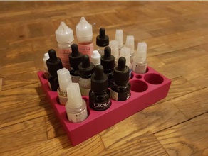 vape bottle organizer organization box 3d print model - Mito3D