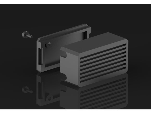 xl6009 lm2596 voltaj regülatör evrensel bir durum elektronik buck dönüştürücü dcdc kasa led modül psu kapak aşağı adım 3D print model - Mito3D