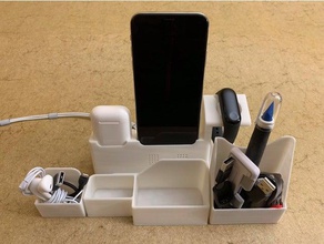 externo gavetas móveis de telefone iphone stand 3d print model - Mito3D