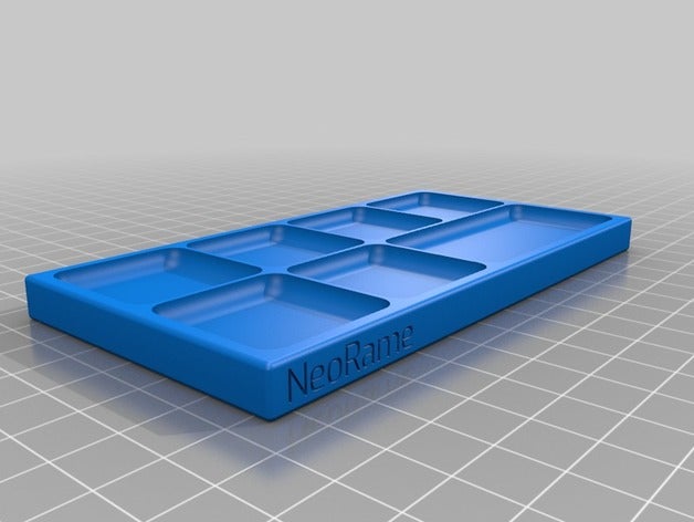 my customized magnetic screw traybox open magnets tool holders boxes 3D print model - Mito3D