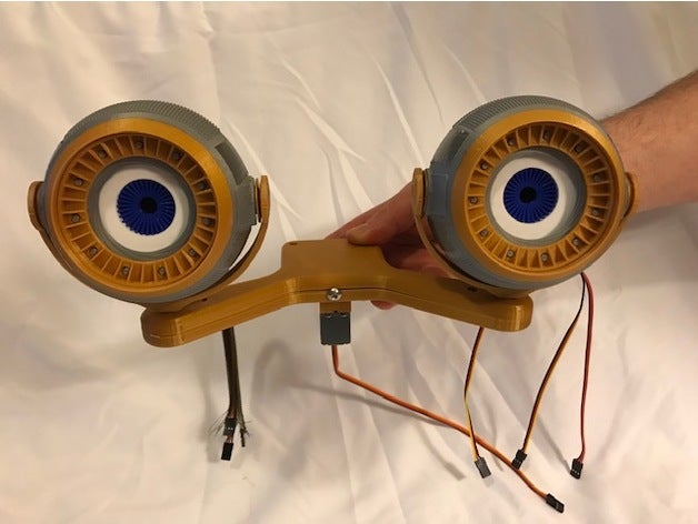 eyepod monte edin Robotik tahrik ezrobot bir spor otomobil için kullanılabilir inmoov robot gözleri vizyon 3D print model - Mito3D